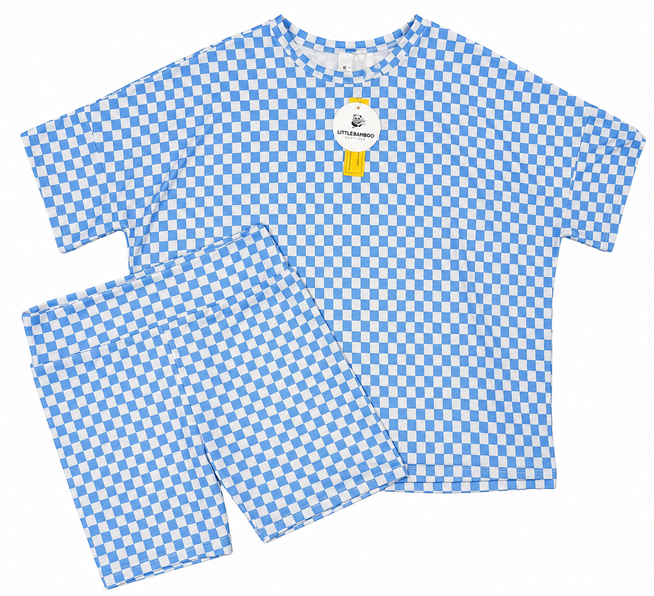 Adult Blue Checks Set