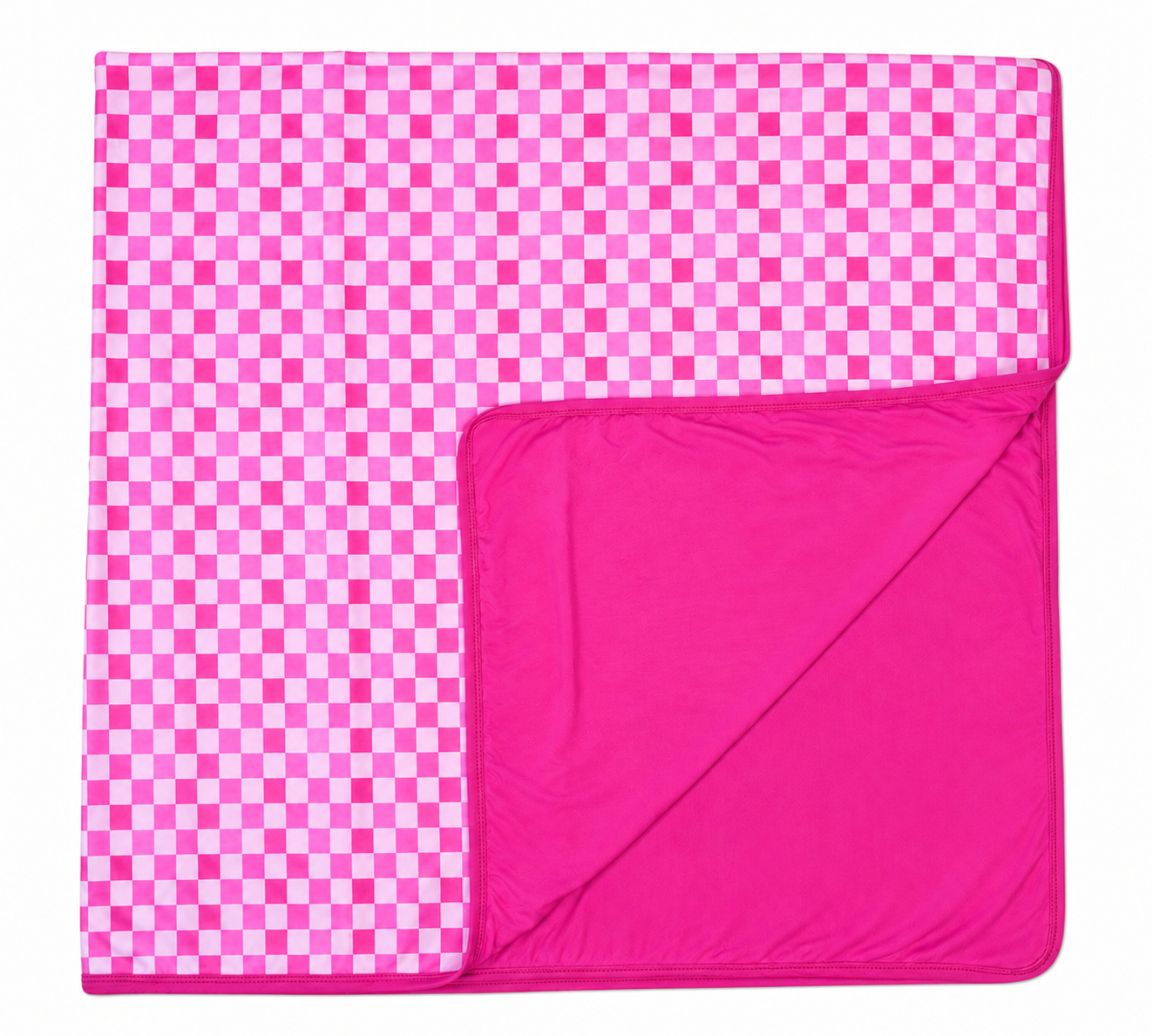 Pink Check Blanket