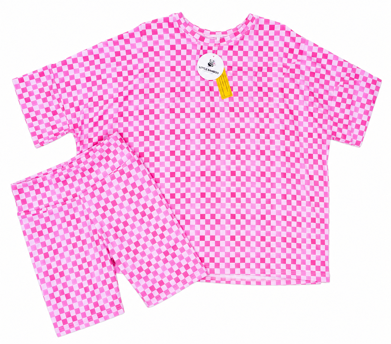 Adult Pink Checks Set