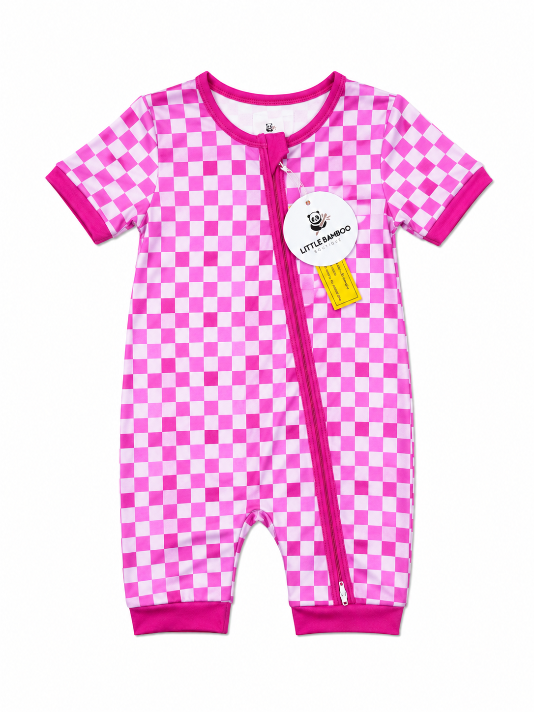 Pink Checks Shortie