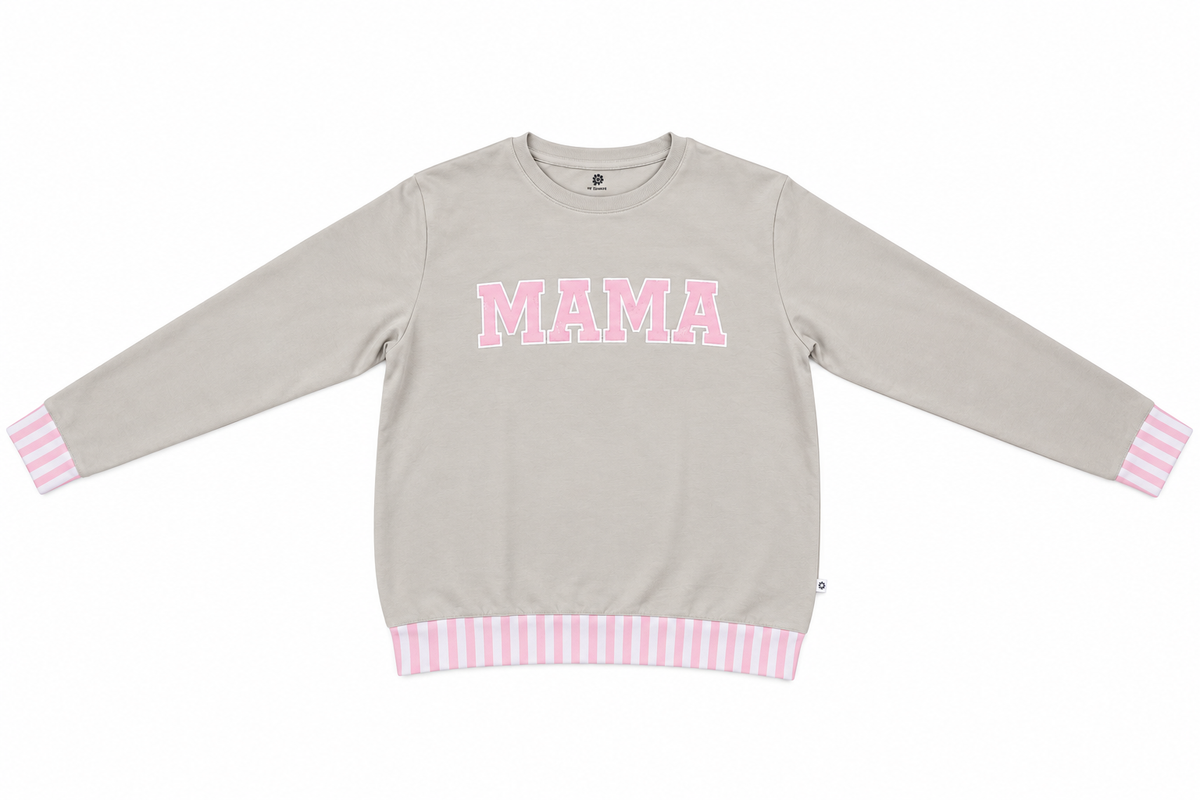 Adult Pretty In Pink French Terry Crew