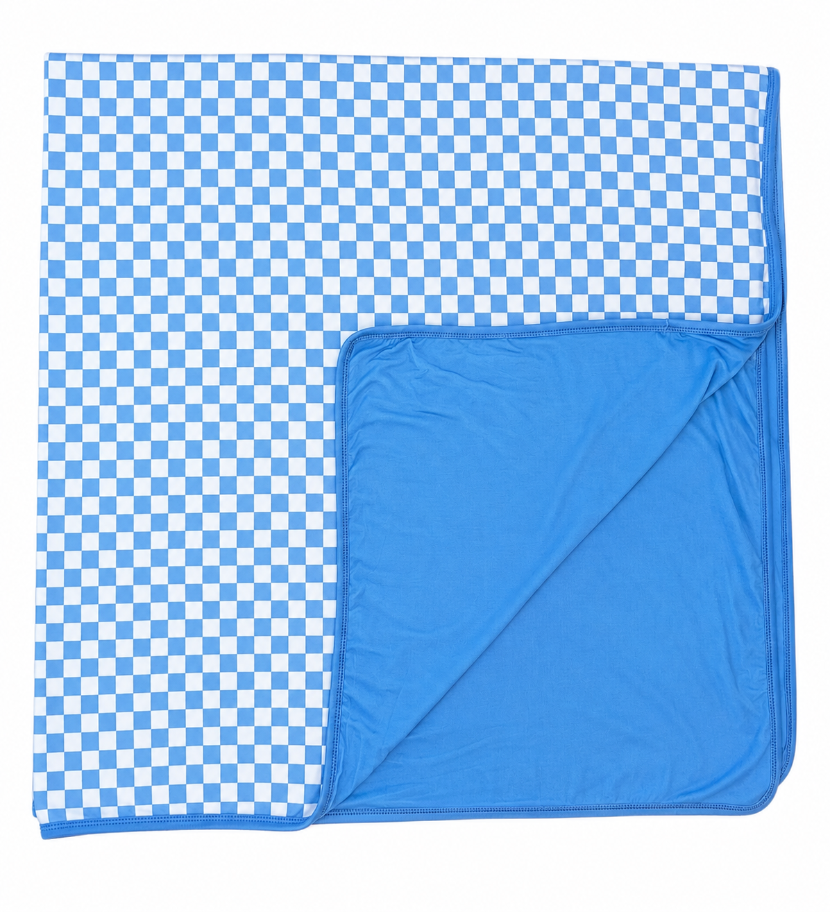 Blue Checks Blanket