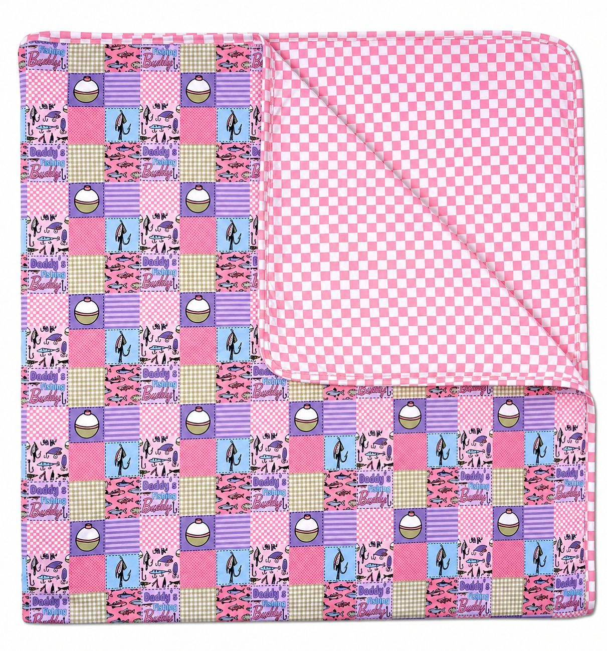 Daddy’s Fishing Buddy Blanket (girl)